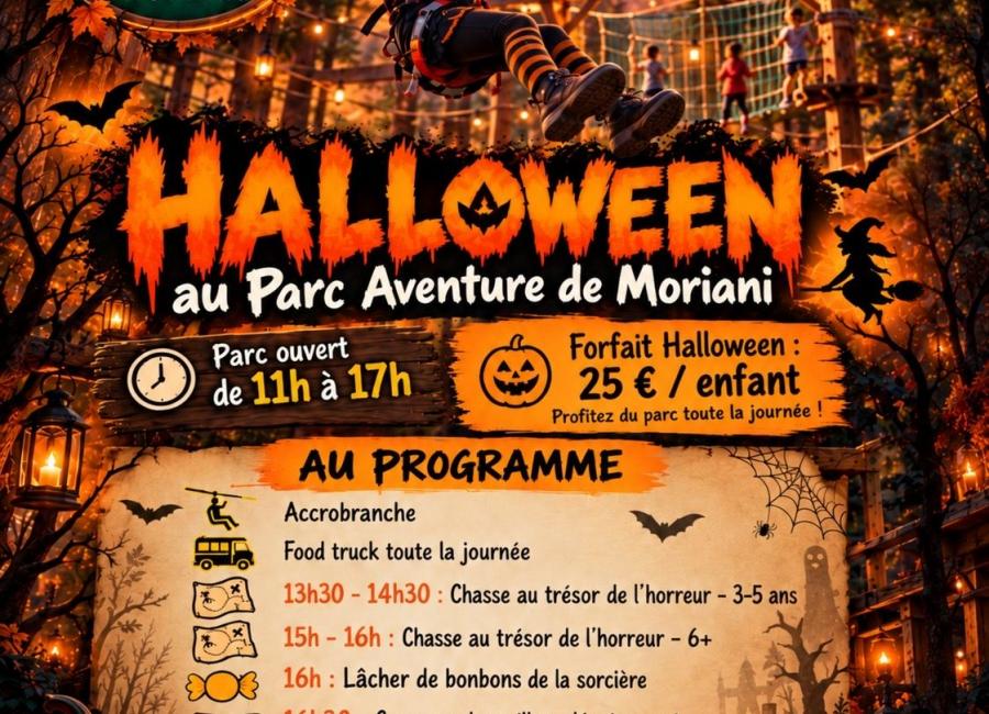 Halloween au parc aventure de Moriani